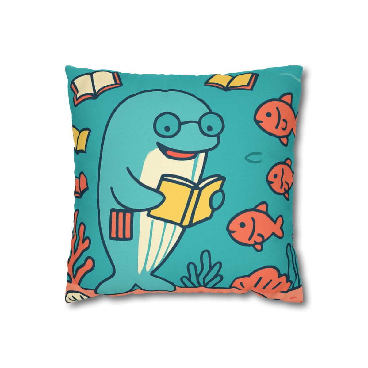 Coral Library Cruise comfortable bedding pillow covers