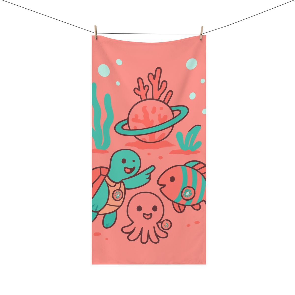 Coral Planet Reef Rangers decorative home towels