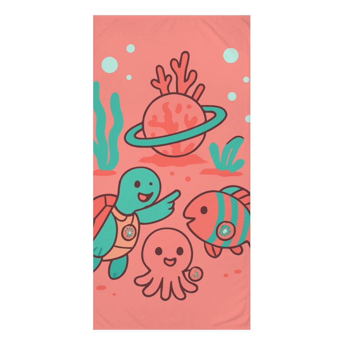 Coral Planet Reef Rangers decorative home towels