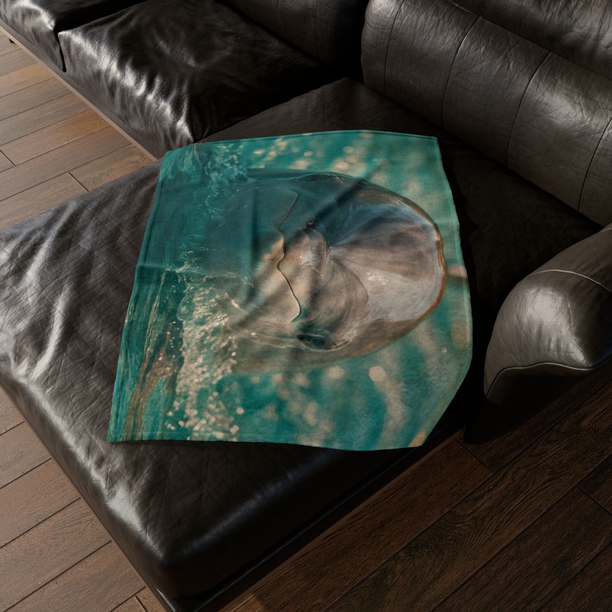 Coral Realm Dolphin trendy patterned blankets