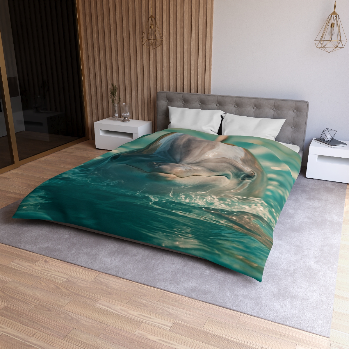 Coral Realm Dolphin soft comforter duvets