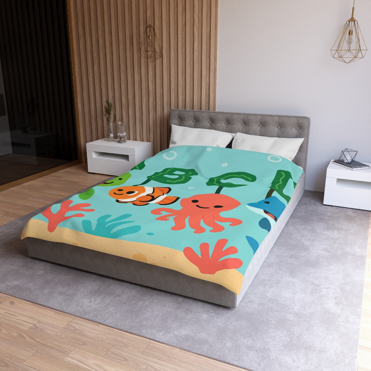 Coral Reef Alphabet Parade stylish duvet covers