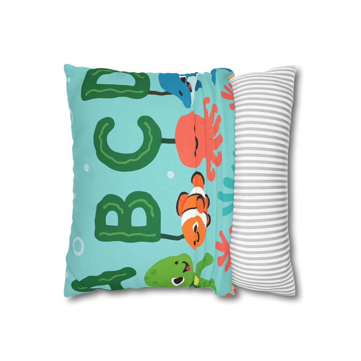 Coral Reef Alphabet Parade soft cotton pillow cases