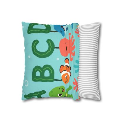Coral Reef Alphabet Parade soft cotton pillow cases