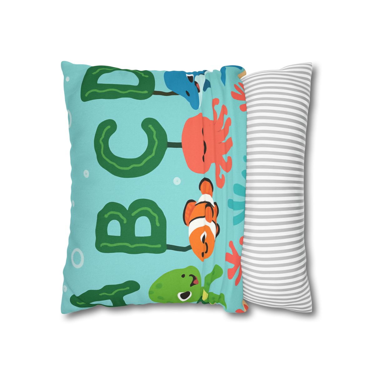 Coral Reef Alphabet Parade soft cotton pillow cases