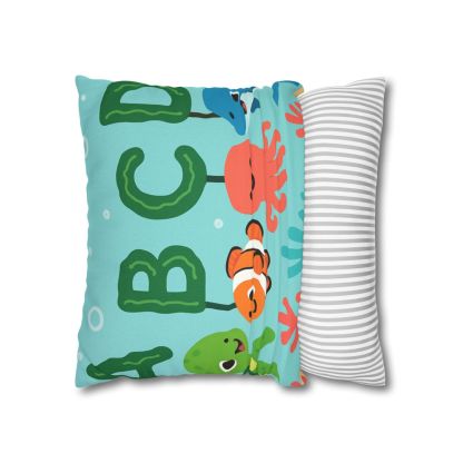 Coral Reef Alphabet Parade soft cotton pillow cases