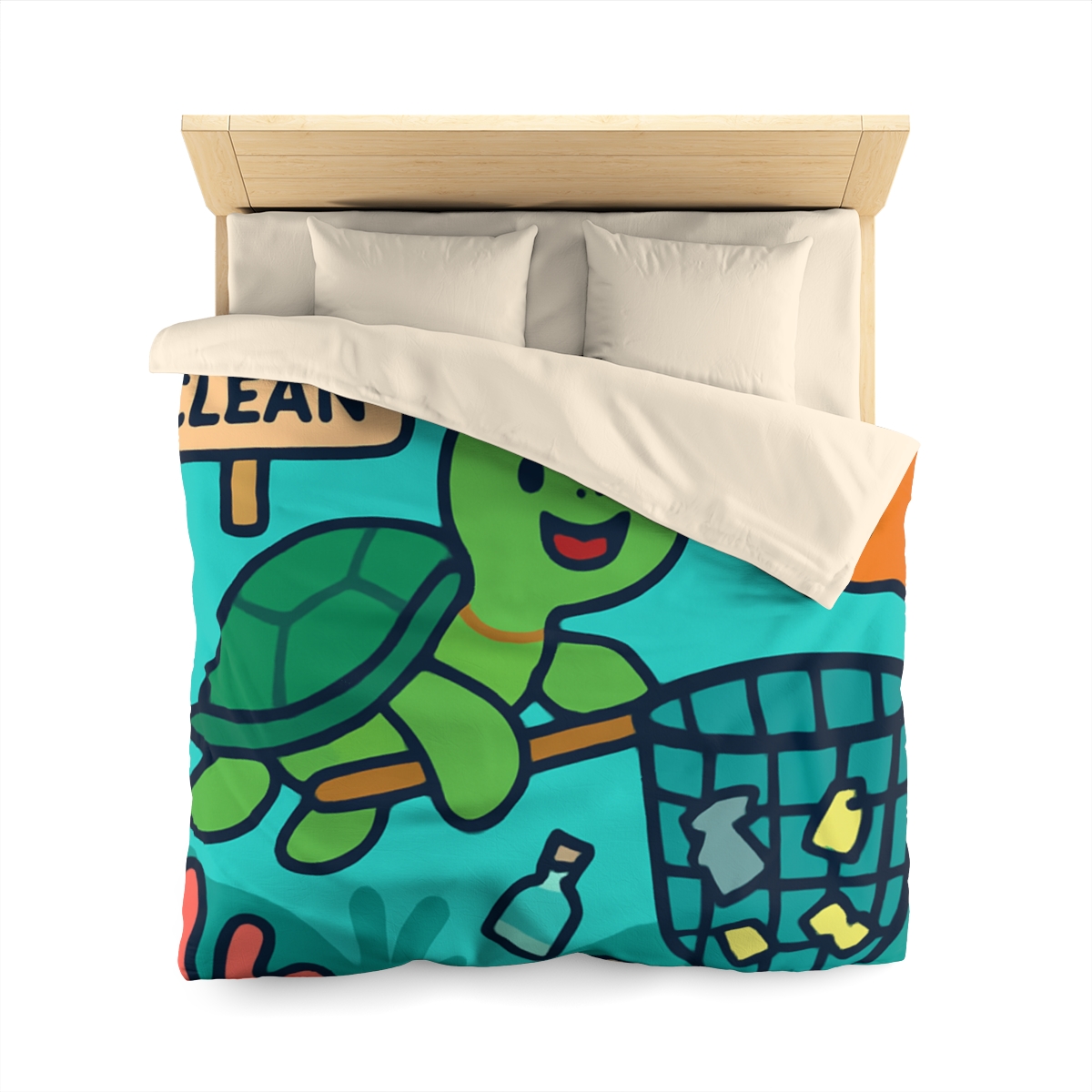Coral Reef Clean Up Crew warm winter duvets
