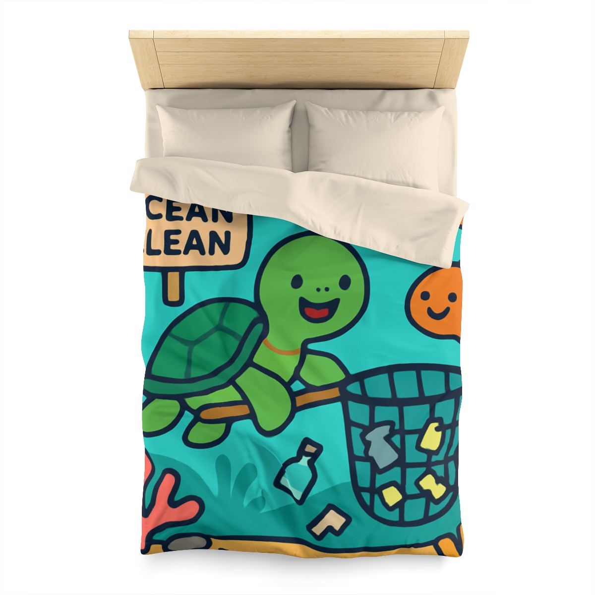 Coral Reef Clean Up Crew warm winter duvets