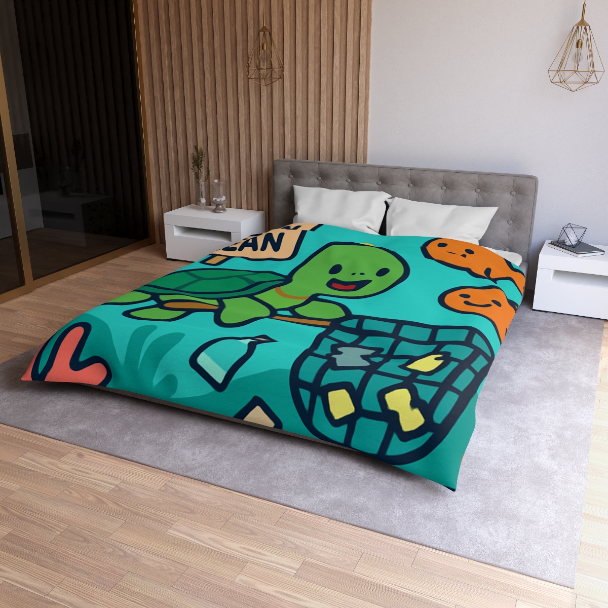 Coral Reef Clean Up Crew warm winter duvets