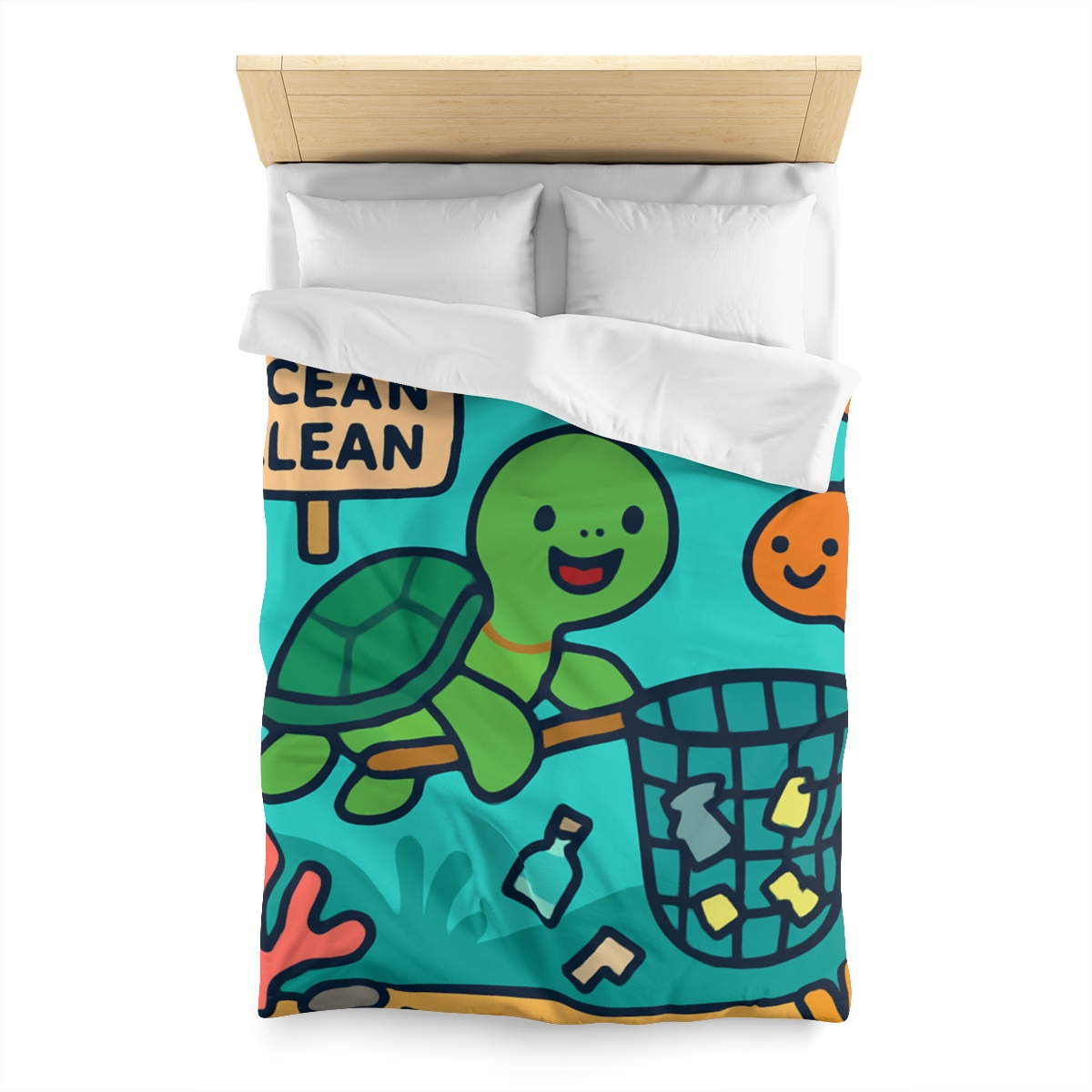 Coral Reef Clean Up Crew warm winter duvets
