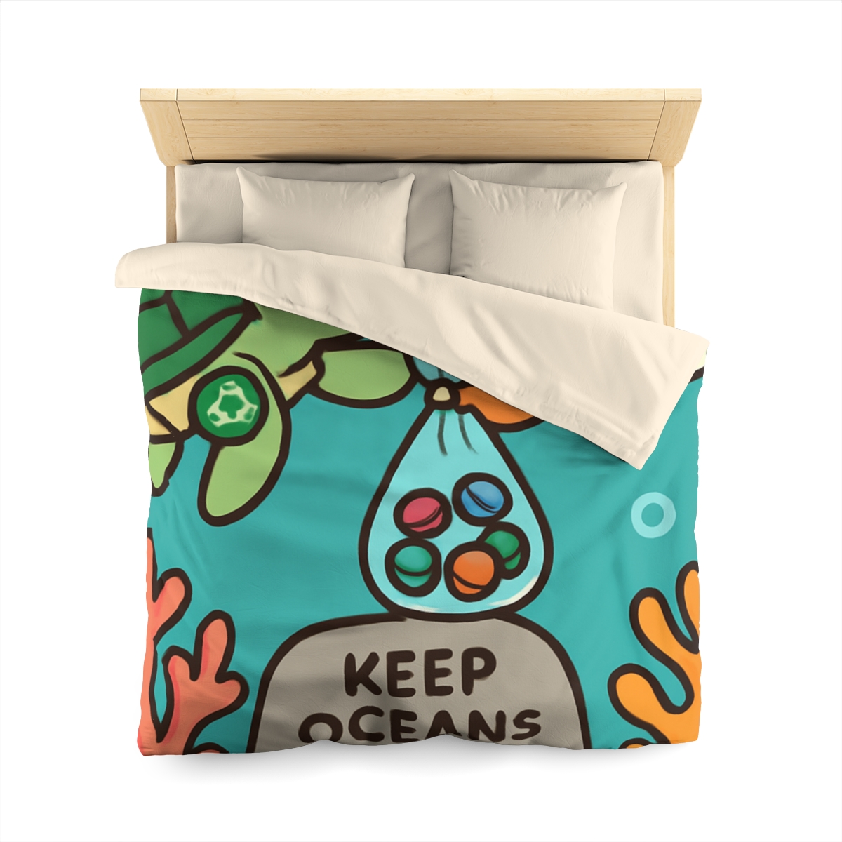 Coral Reef Cleanup Crew warm winter duvets
