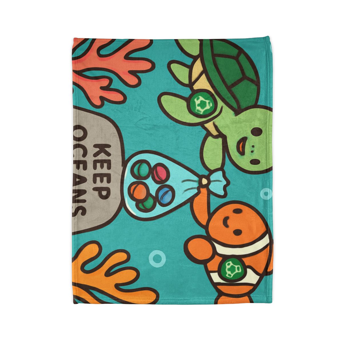 Coral Reef Cleanup Crew warm winter blankets