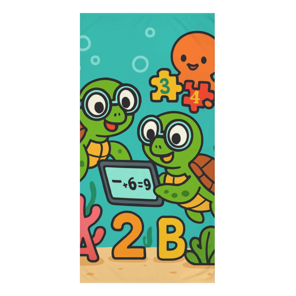 Coral Reef Code Breakers decorative home towelscustom towels