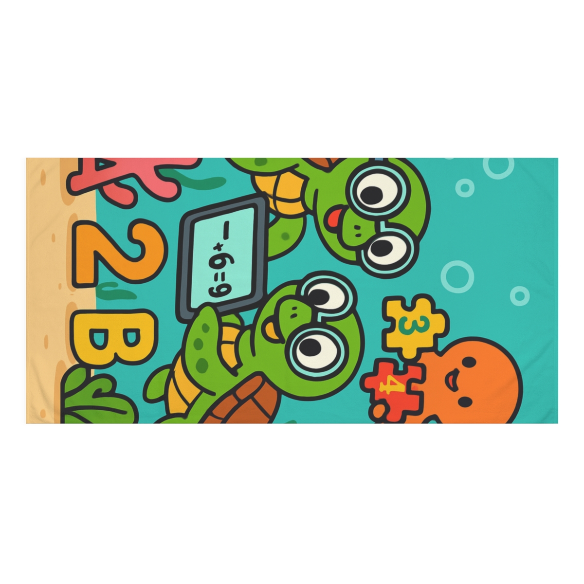 Coral Reef Code Breakers decorative home towelscustom towels