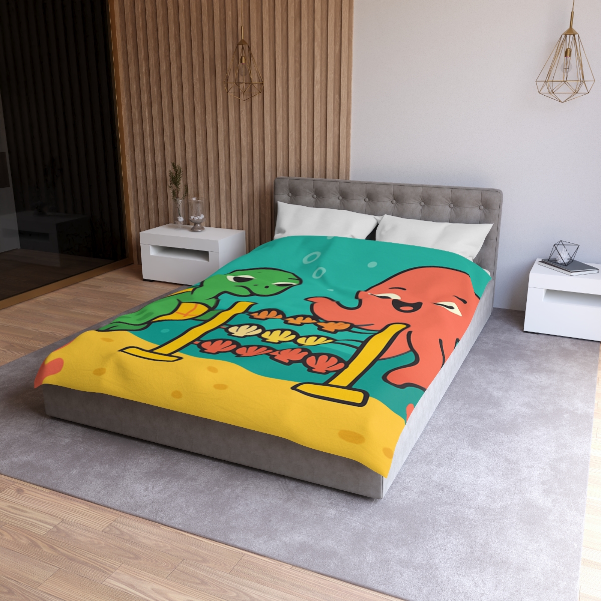 Coral Reef Codebreakers designer printed duvets