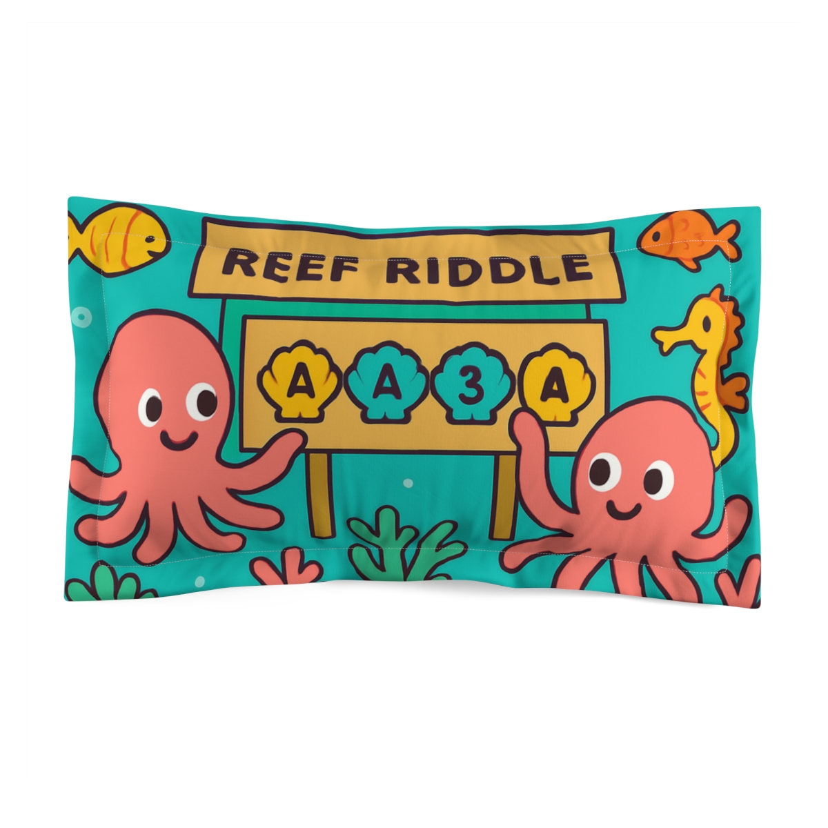 Coral Reef Codebreakers personalized decorative pillows