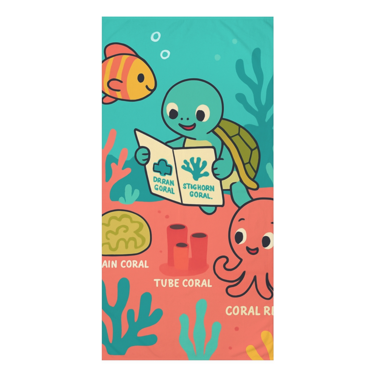 Coral Reef Explorers Crew trendy hand towels