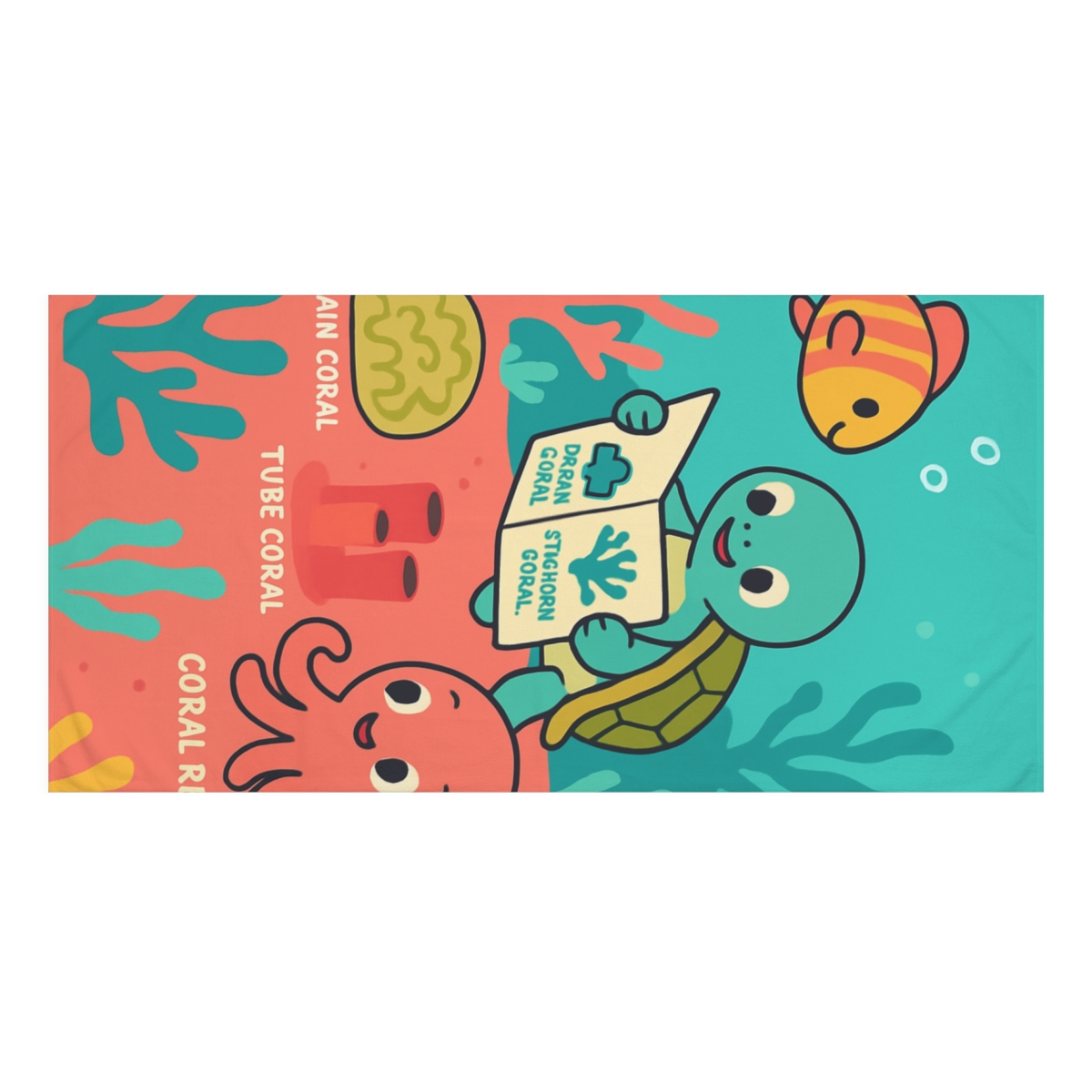 Coral Reef Explorers Crew trendy hand towels