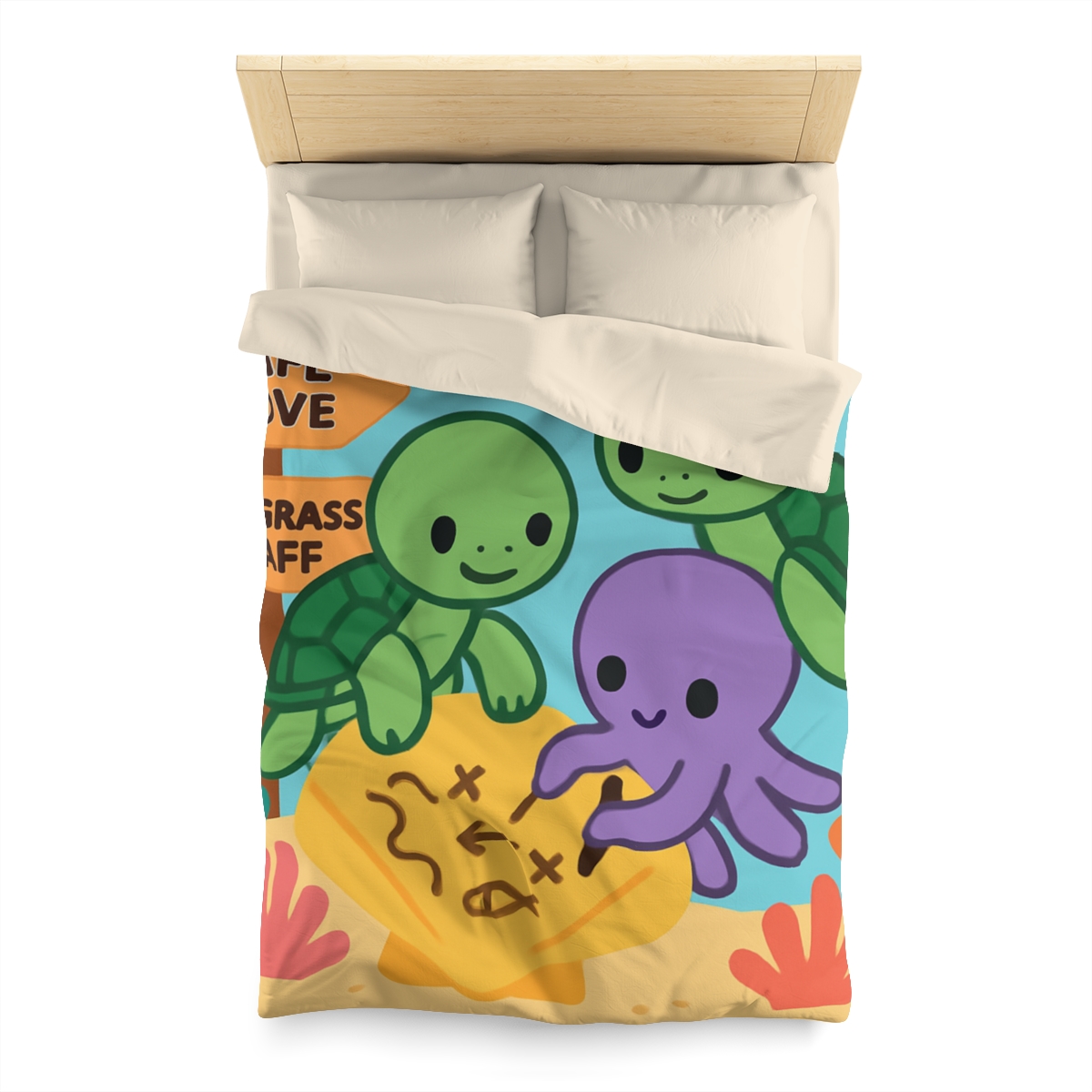 Coral Reef Map Makers trendy bedroom duvets