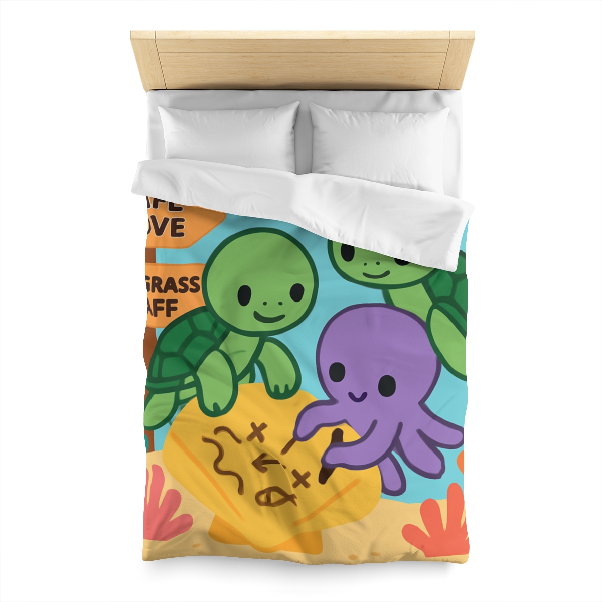 Coral Reef Map Makers trendy bedroom duvets