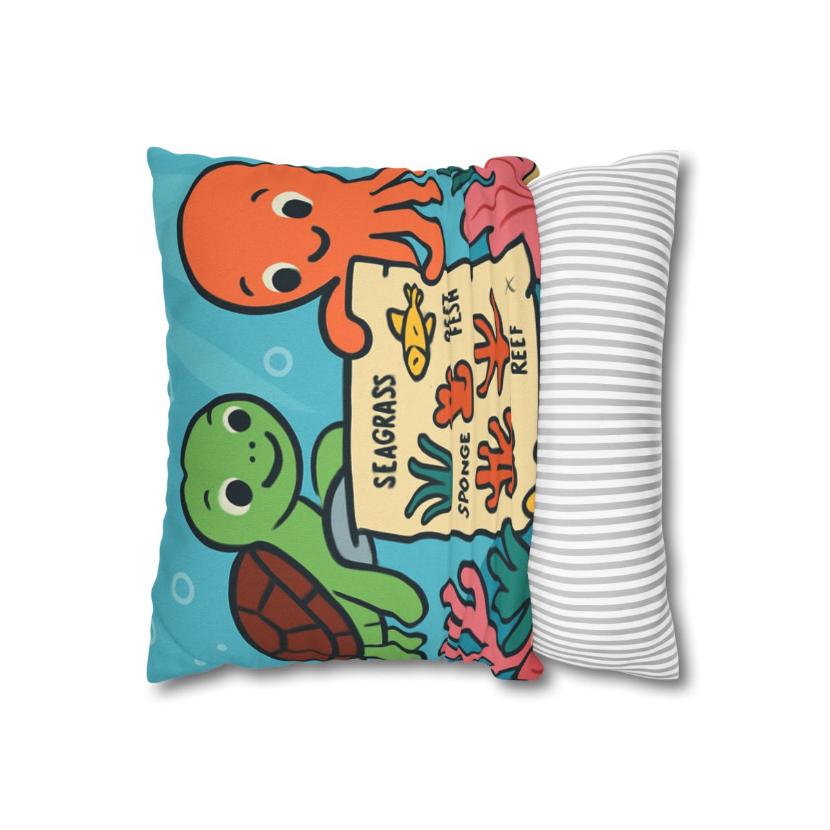 Coral Reef Map Makers comfortable bedding pillow covers