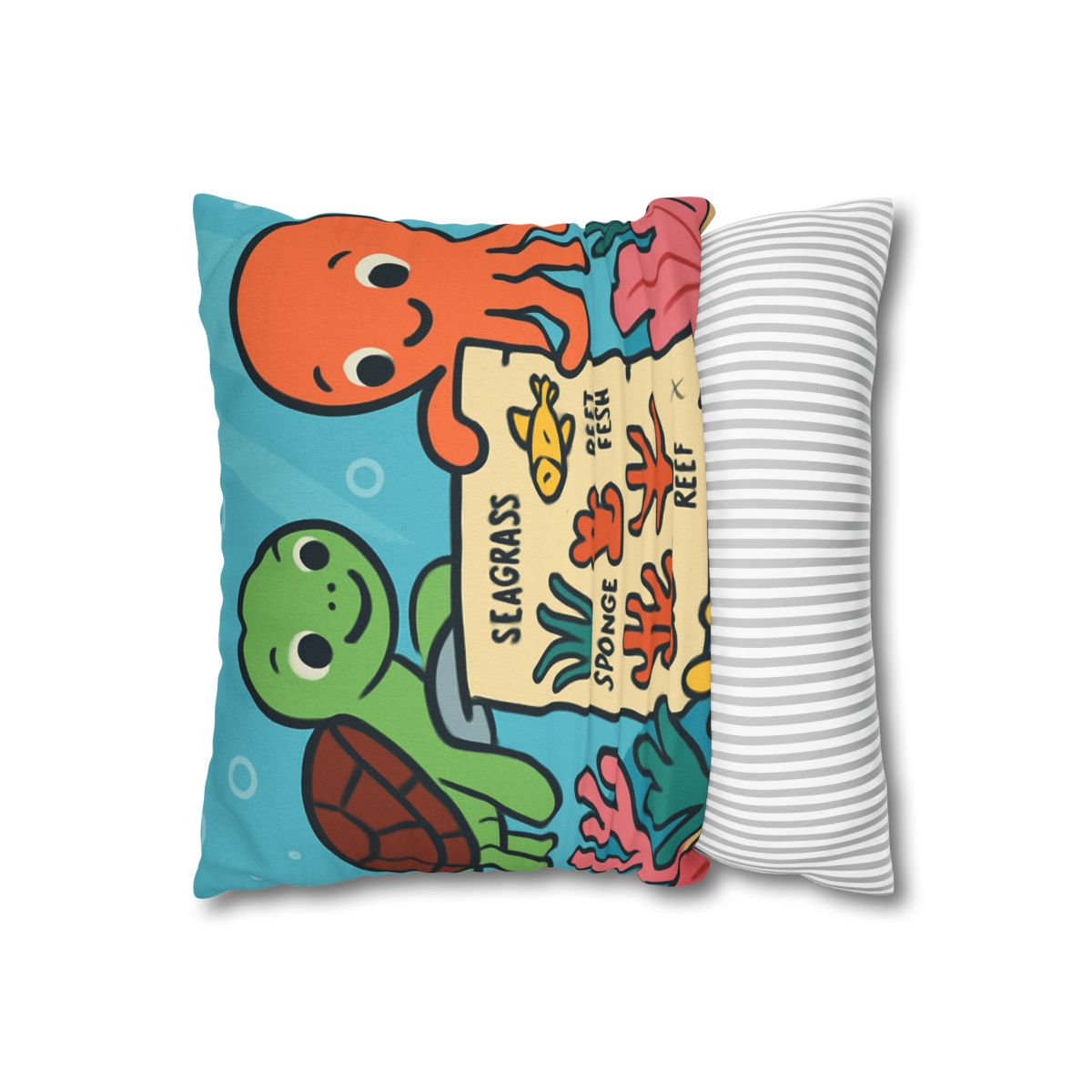 Coral Reef Map Makers comfortable bedding pillow covers