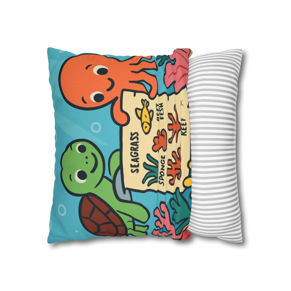 Coral Reef Map Makers comfortable bedding pillow covers