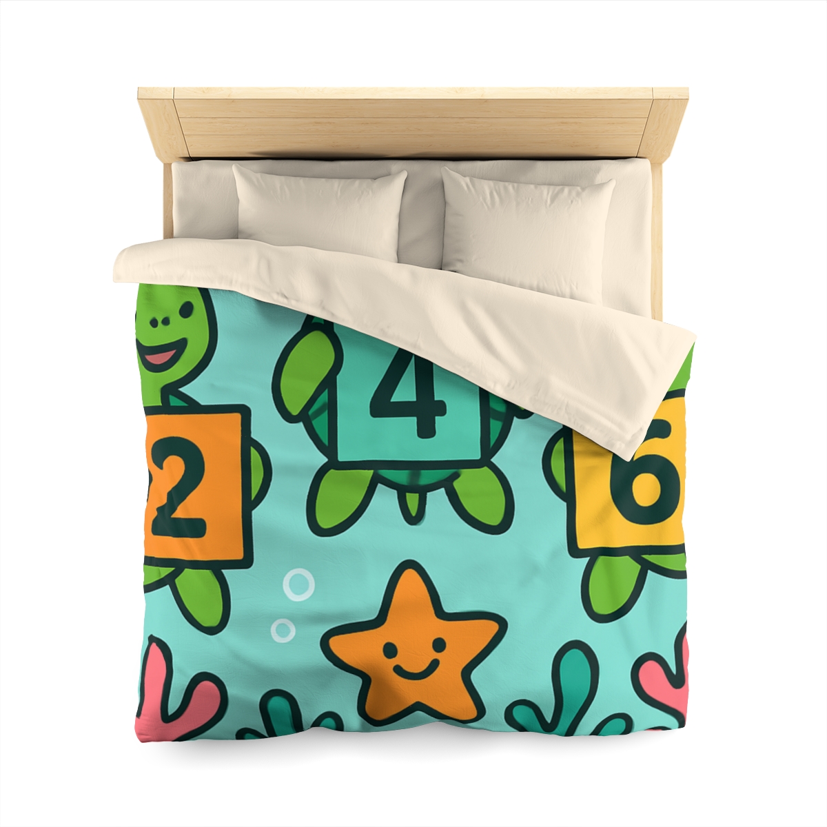 Coral Reef Math Parade Of Sea Turtles warm winter duvets