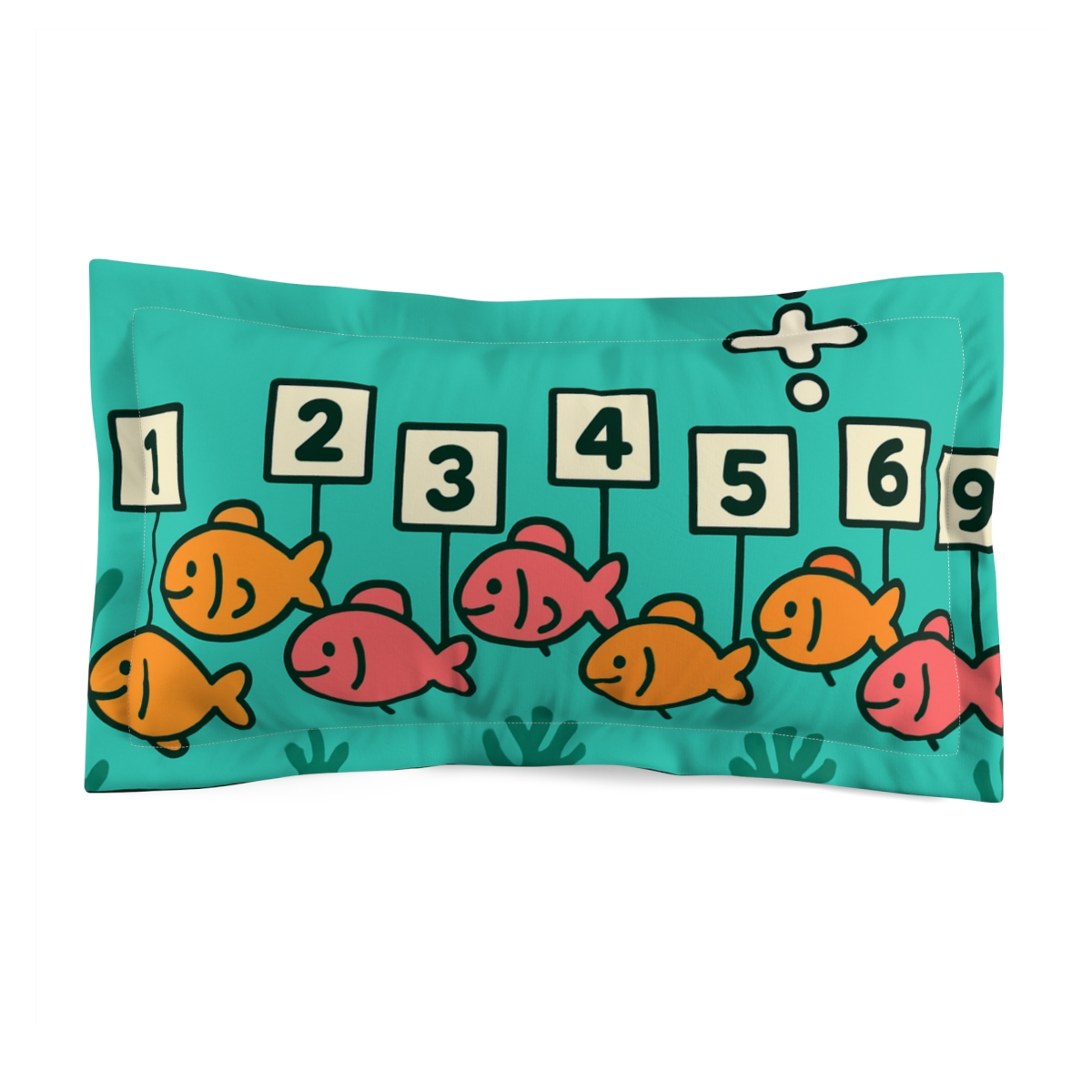 Coral Reef Math Parade soft plush pillows