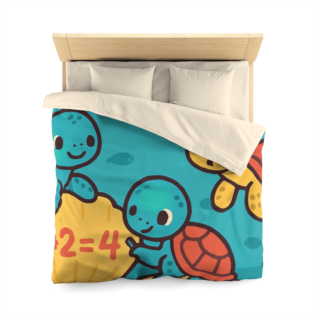 Coral Reef Math Turtles duvets for gifts