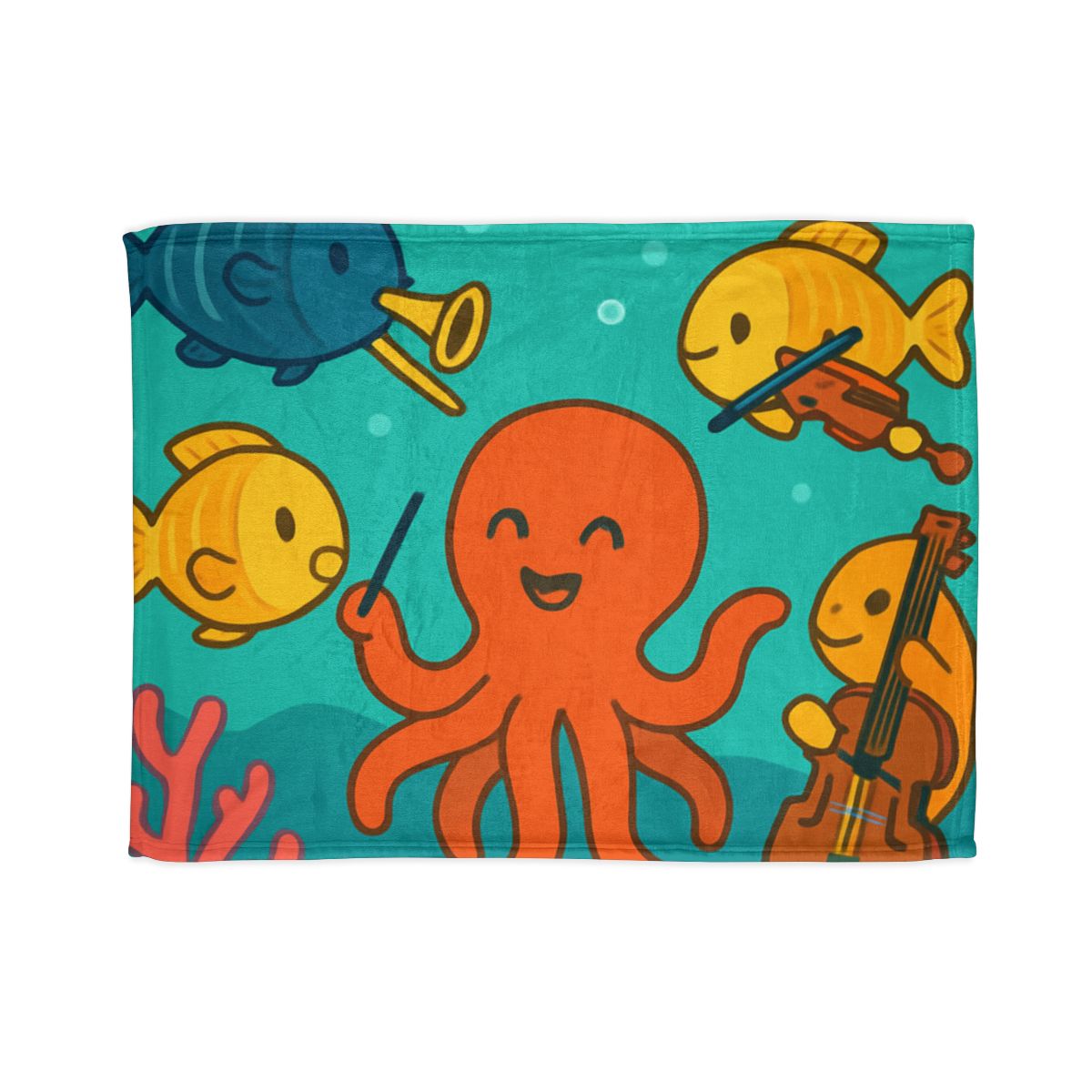 Coral Reef Orchestra trendy patterned blankets
