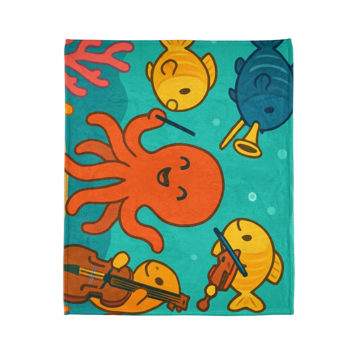Coral Reef Orchestra trendy patterned blankets