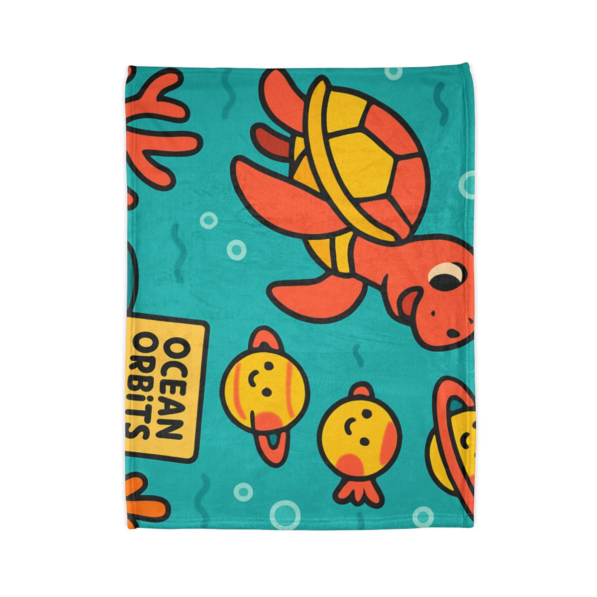 Coral Reef Planet Parade stylish throw blankets