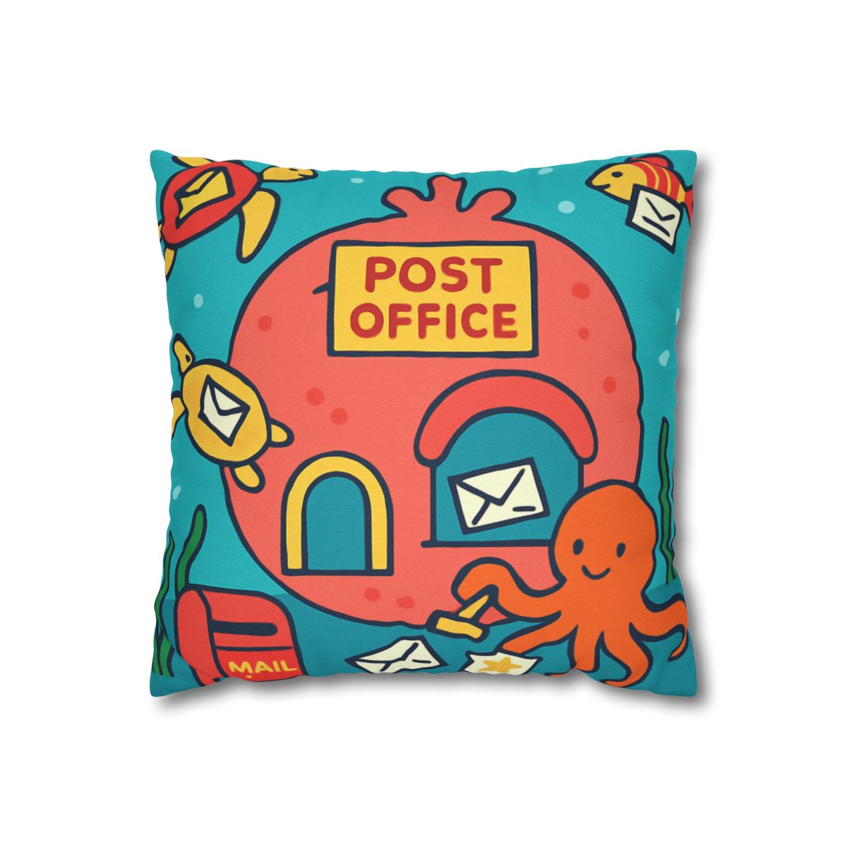 Coral Reef Planet Post Office custom pillow cases