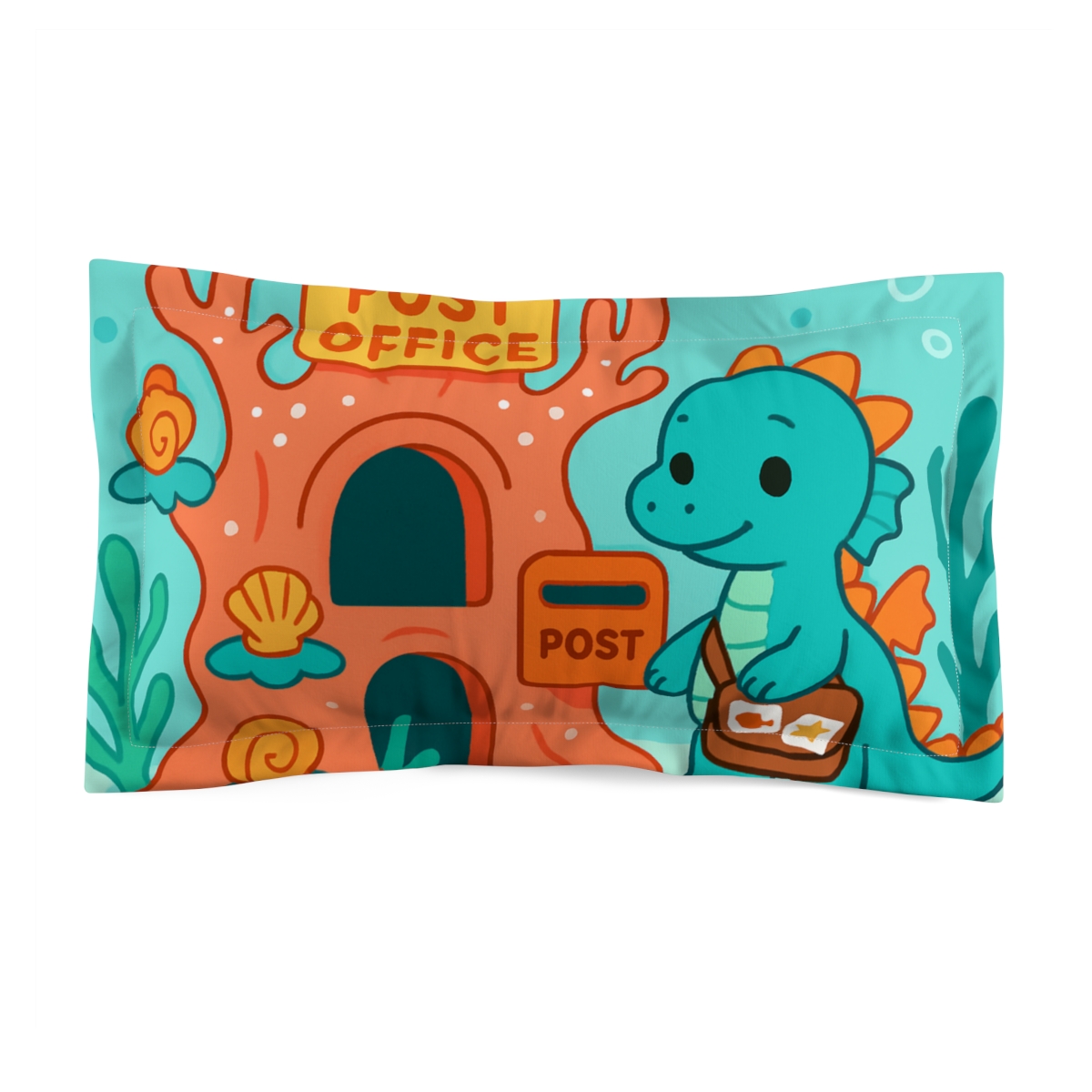 Coral Reef Post Office Run By Sea Dragons gift pillows for home