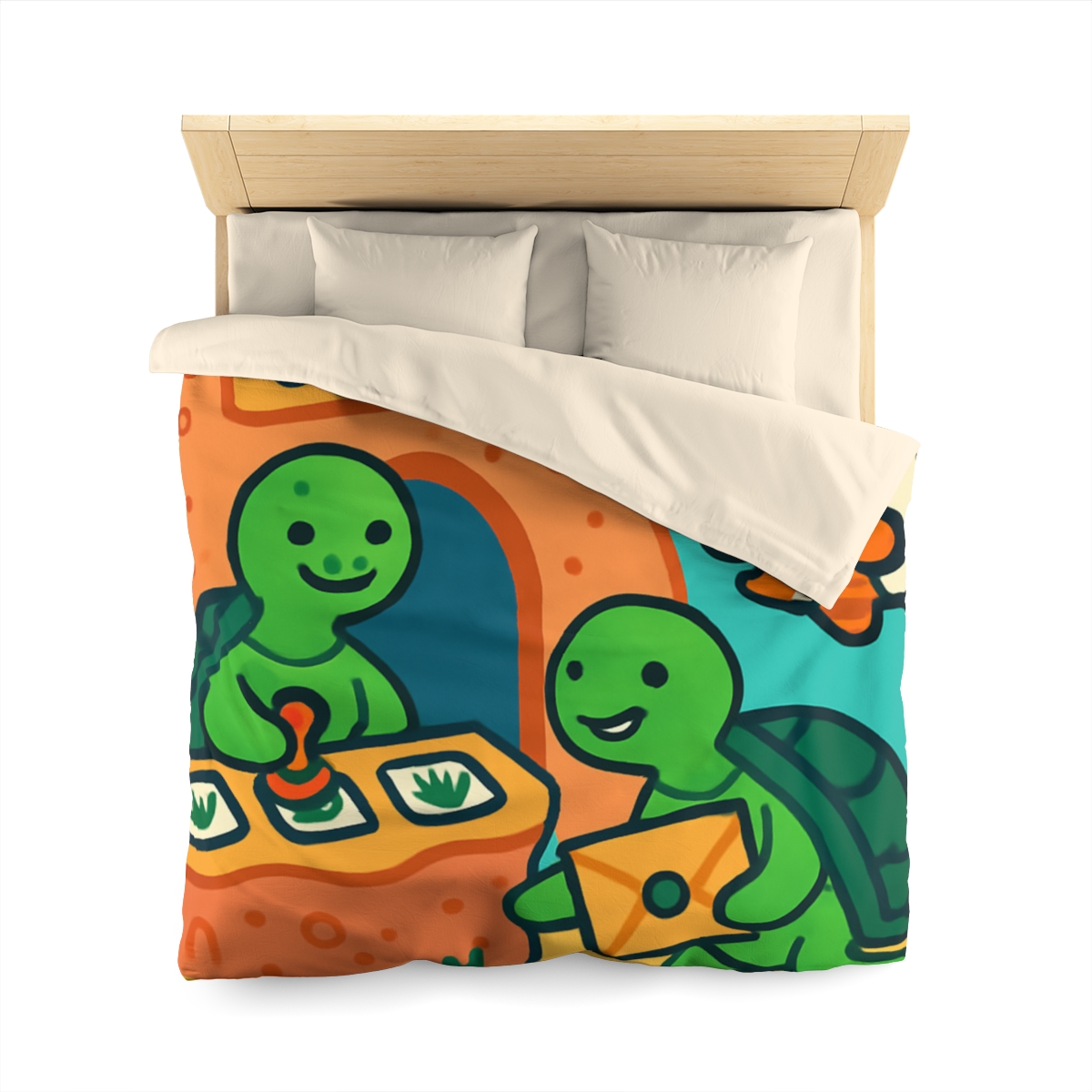 Coral Reef Post Office Run By Sea Turtles duvets for gifts