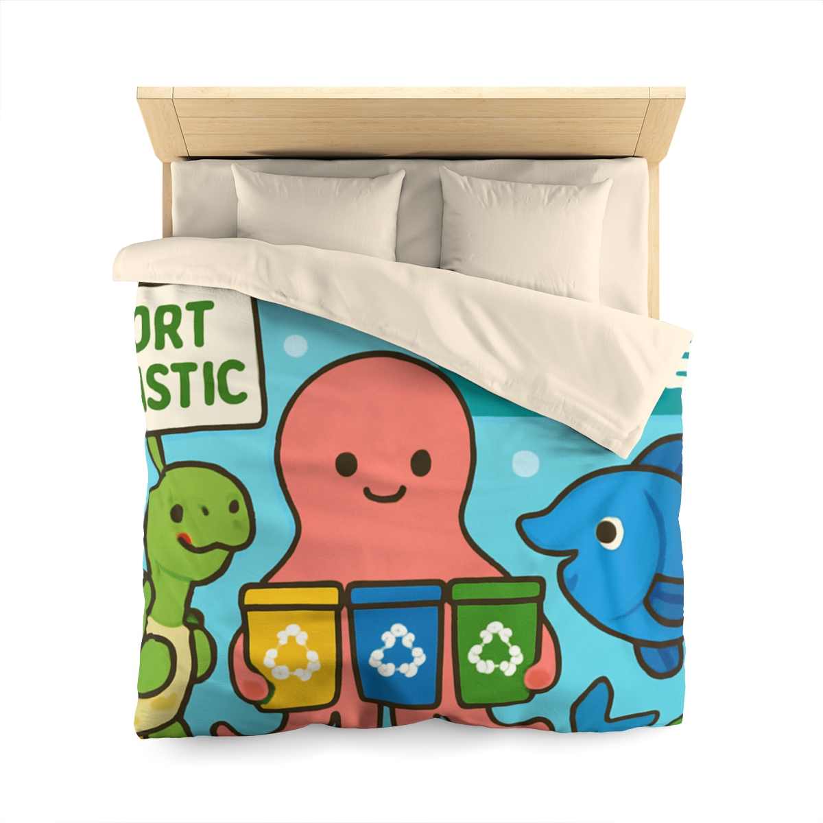 Coral Reef Recycling Parade unique patterned duvets