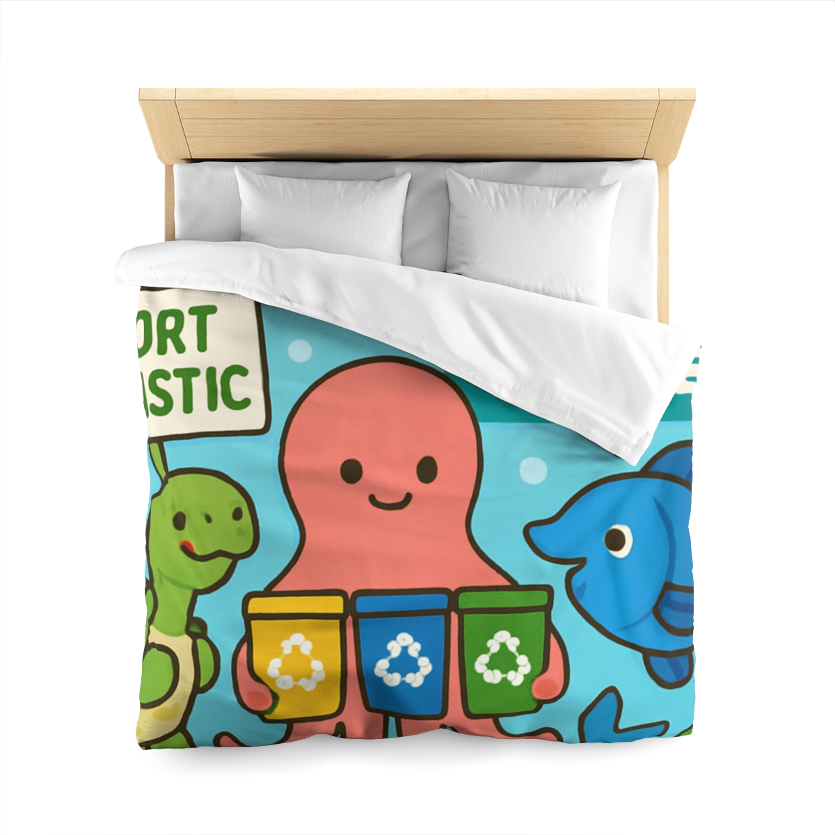 Coral Reef Recycling Parade unique patterned duvets