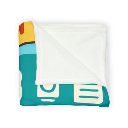 Coral Reef Recycling Parade stylish throw blankets