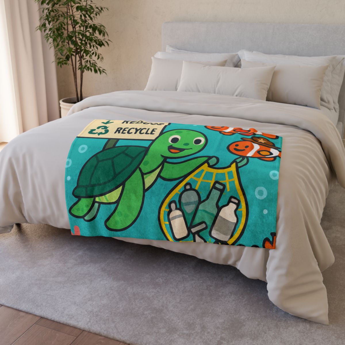 Coral Reef Recycling Rangers unique gift blanketscustom blankets