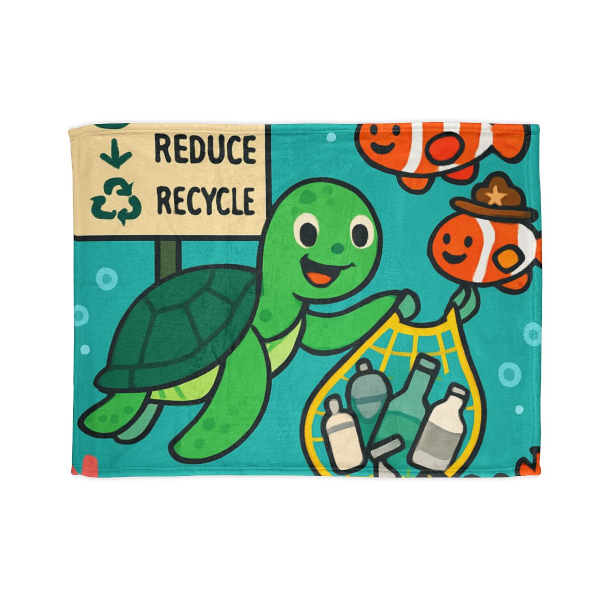 Coral Reef Recycling Rangers unique gift blanketscustom blankets