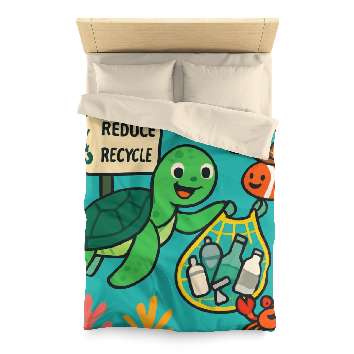 Coral Reef Recycling Rangers custom duvets