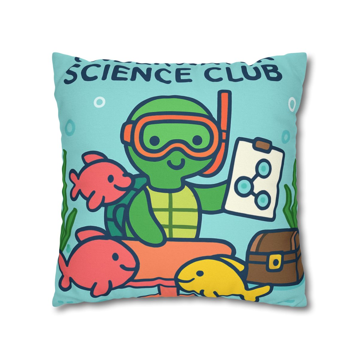 Coral Reef Science Club Turtle unique gift pillow cases