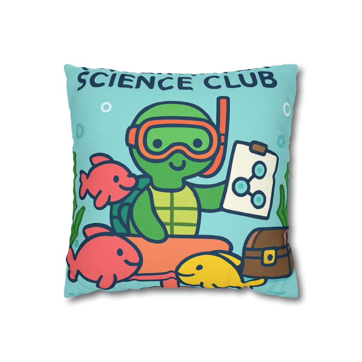 Coral Reef Science Club Turtle unique gift pillow cases