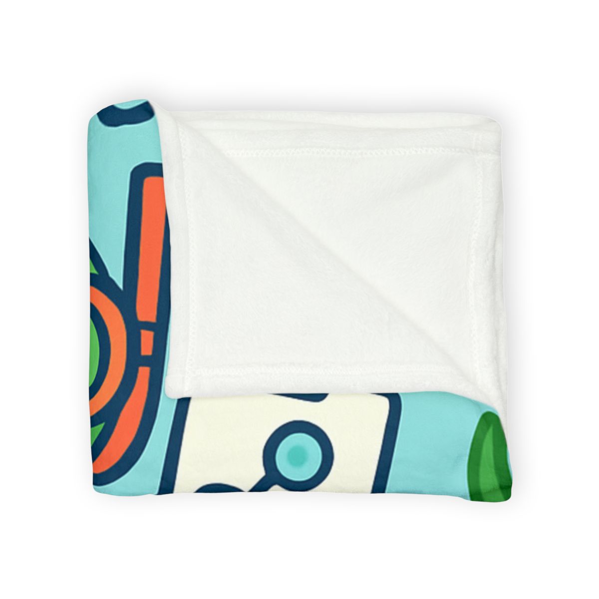 Coral Reef Science Club Turtle stylish throw blankets