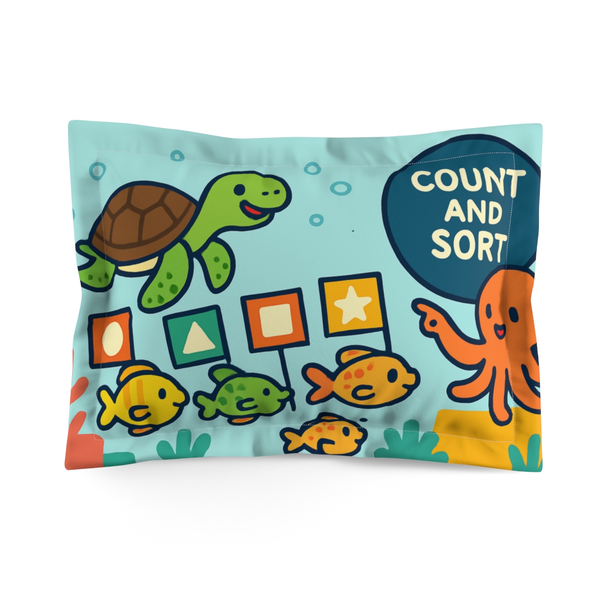 Coral Reef Shape School Parade soft plush pillows