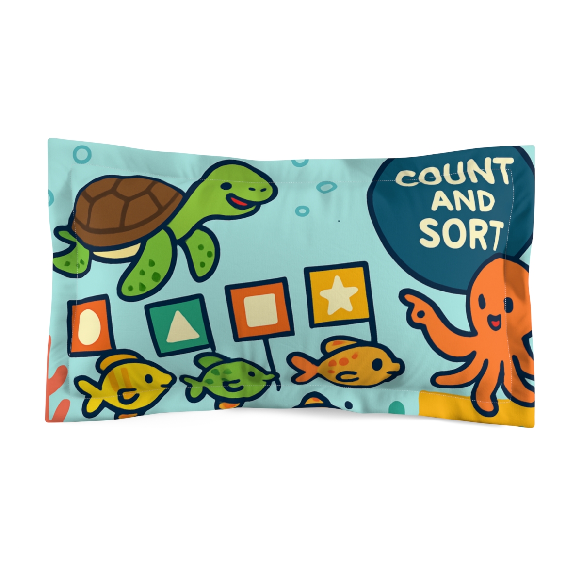 Coral Reef Shape School Parade soft plush pillows