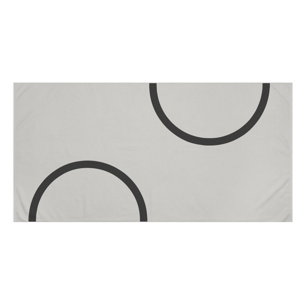 Corner Arc Pair personalized bath towels