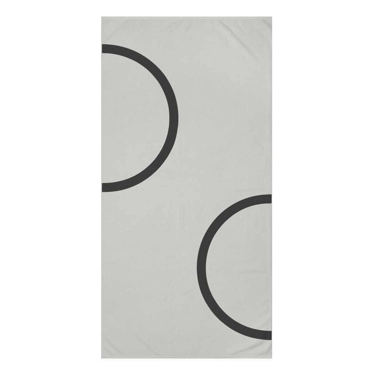 Corner Arc Pair personalized bath towels