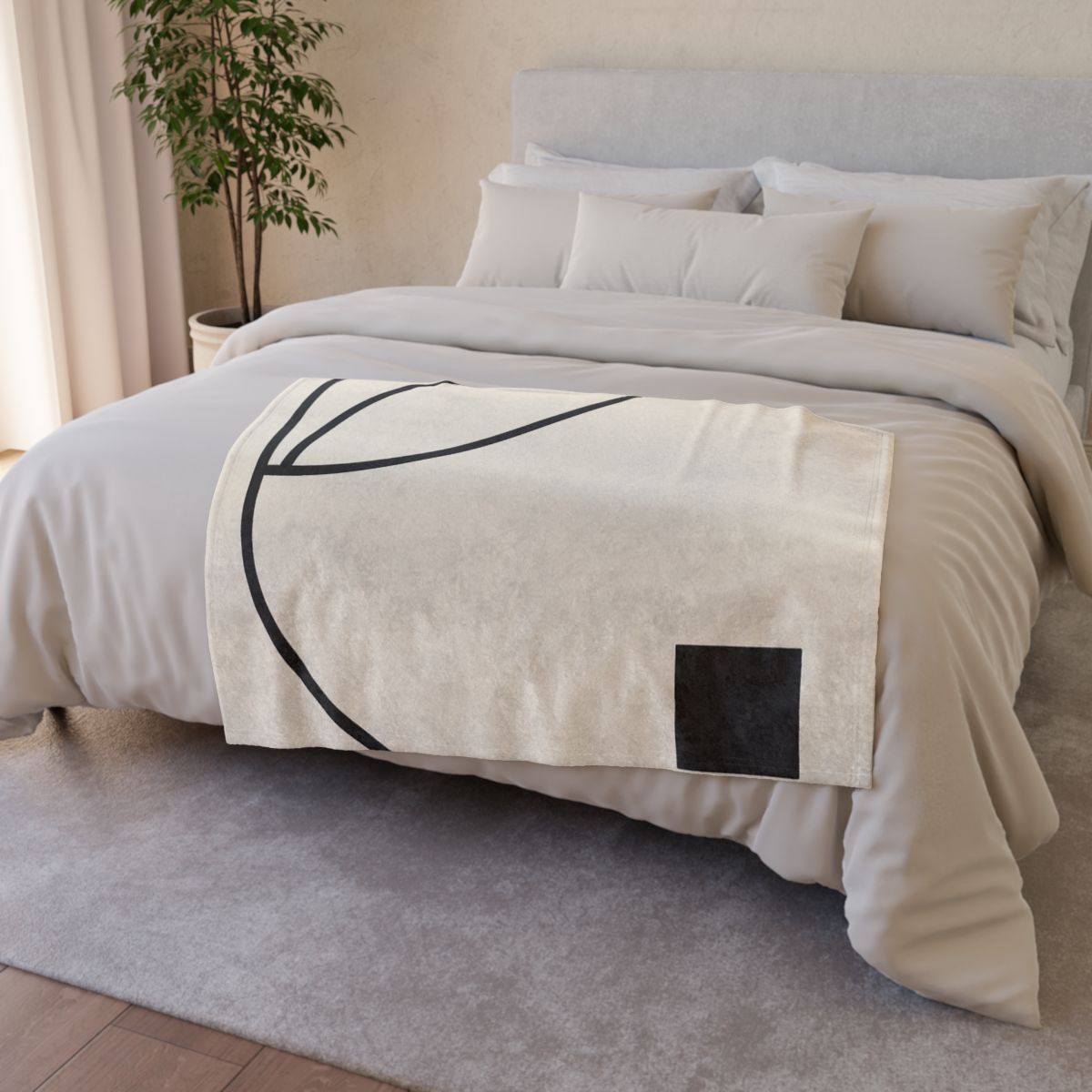 Corner Arc Pause soft fleece blankets